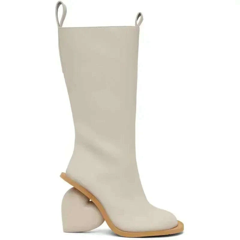 kimlud-new-retro-sexy-round-toe-peach-heart-heel-side-zipper-knee-high-boots-european-american-fashion-show-color-blocked-womens-boots-kimlud-womens-clothes-35044481