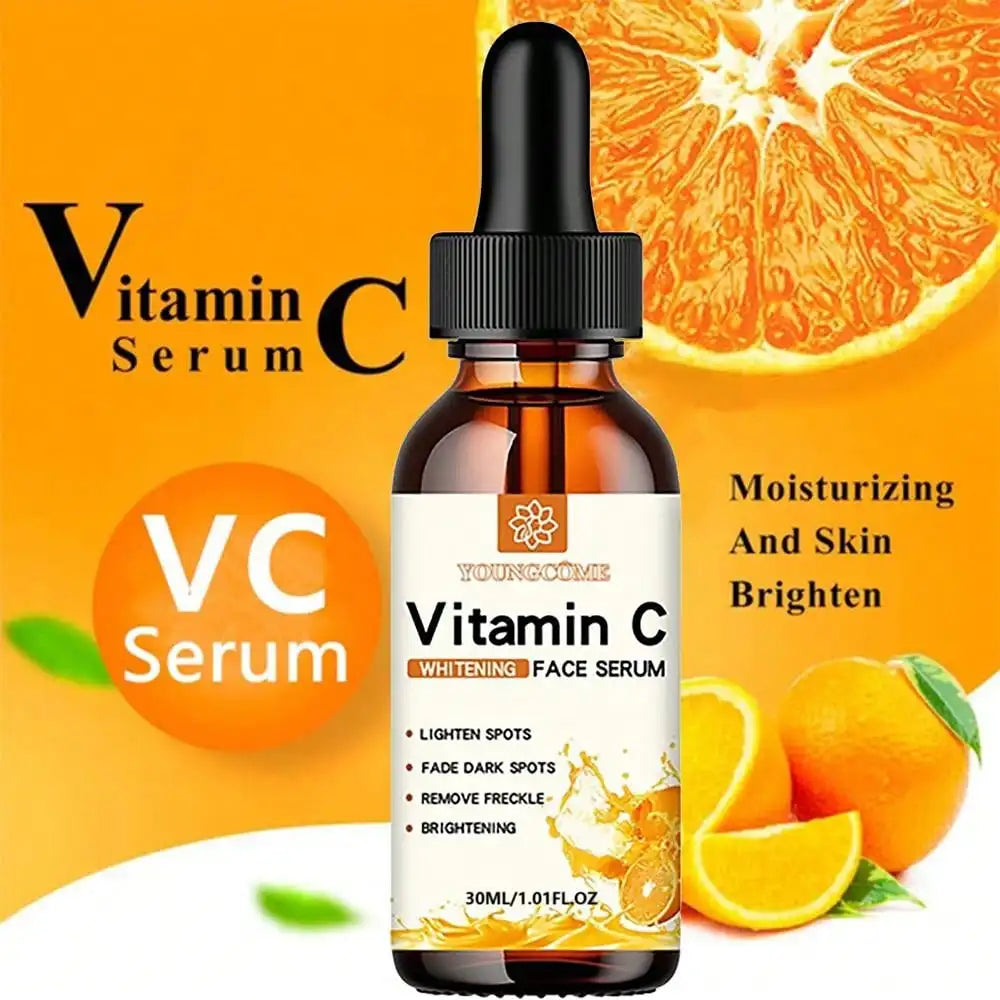 Vitamin C Facial Essence Hyaluronic Acid Brightening Hydration — Citrus Orange | KIMLUD
