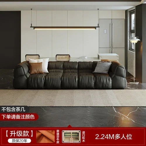 Puff Leather Sofa Bedrooms Comfortable Reclining Luxury Designer Lazy Sofa Modern Minimalist Sofy Do Salonu Home Furniture