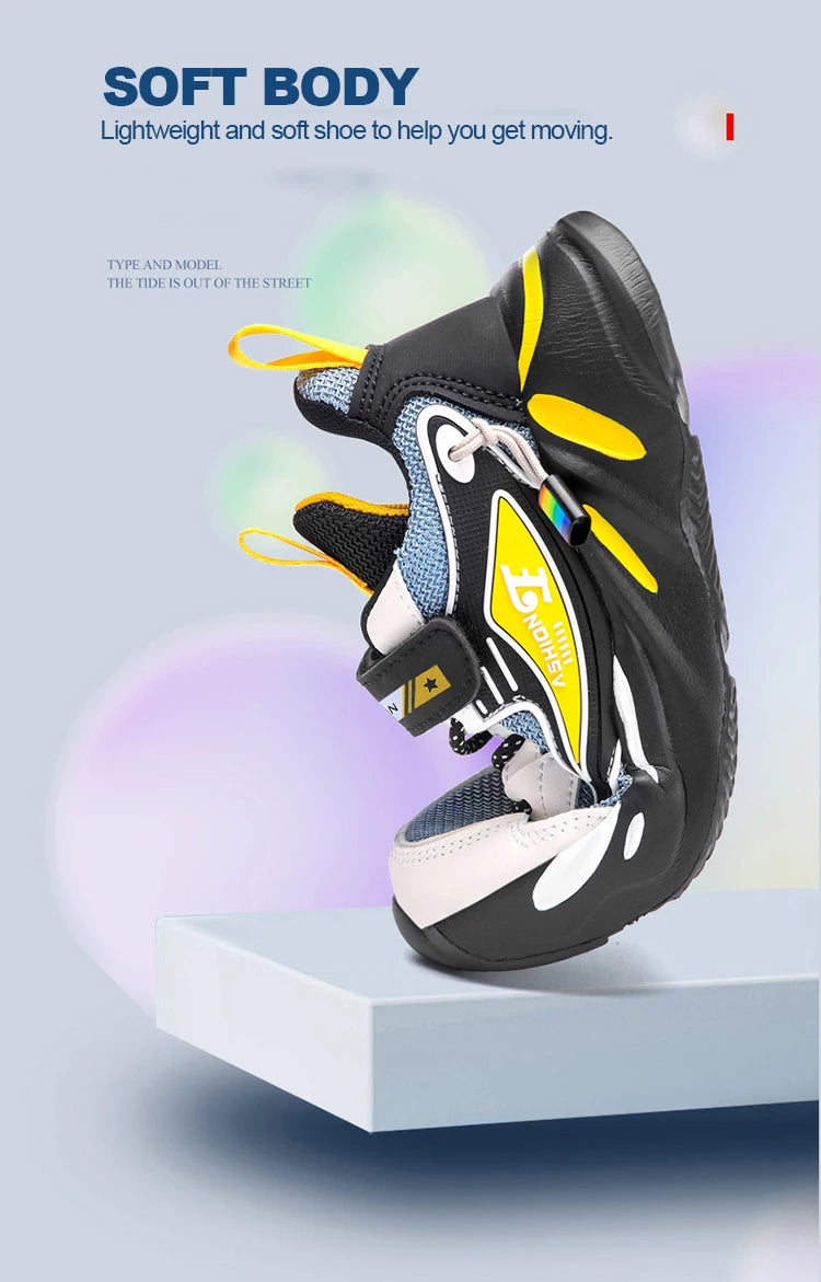 Children Boys Mesh Sports Running Shoes Breathable Non-slip For Girls Casual Running Walking Kid's Sneakers