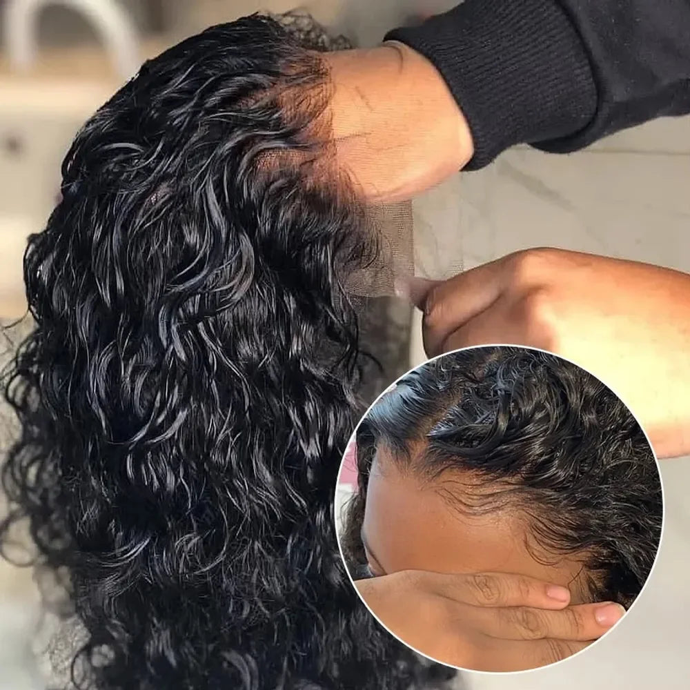 Lace Front Wig – Deep Wave Bob – Brazilian Remy Hair | KIMLUD