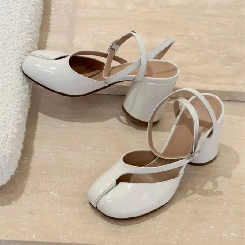 ins-style-fashion-patent-leather-split-toe-women-pumps-spring-summer-thick-high-heels-slingbacks-female-tabi-chunky-casual-shoeskimlud-womens-fashion-34621467