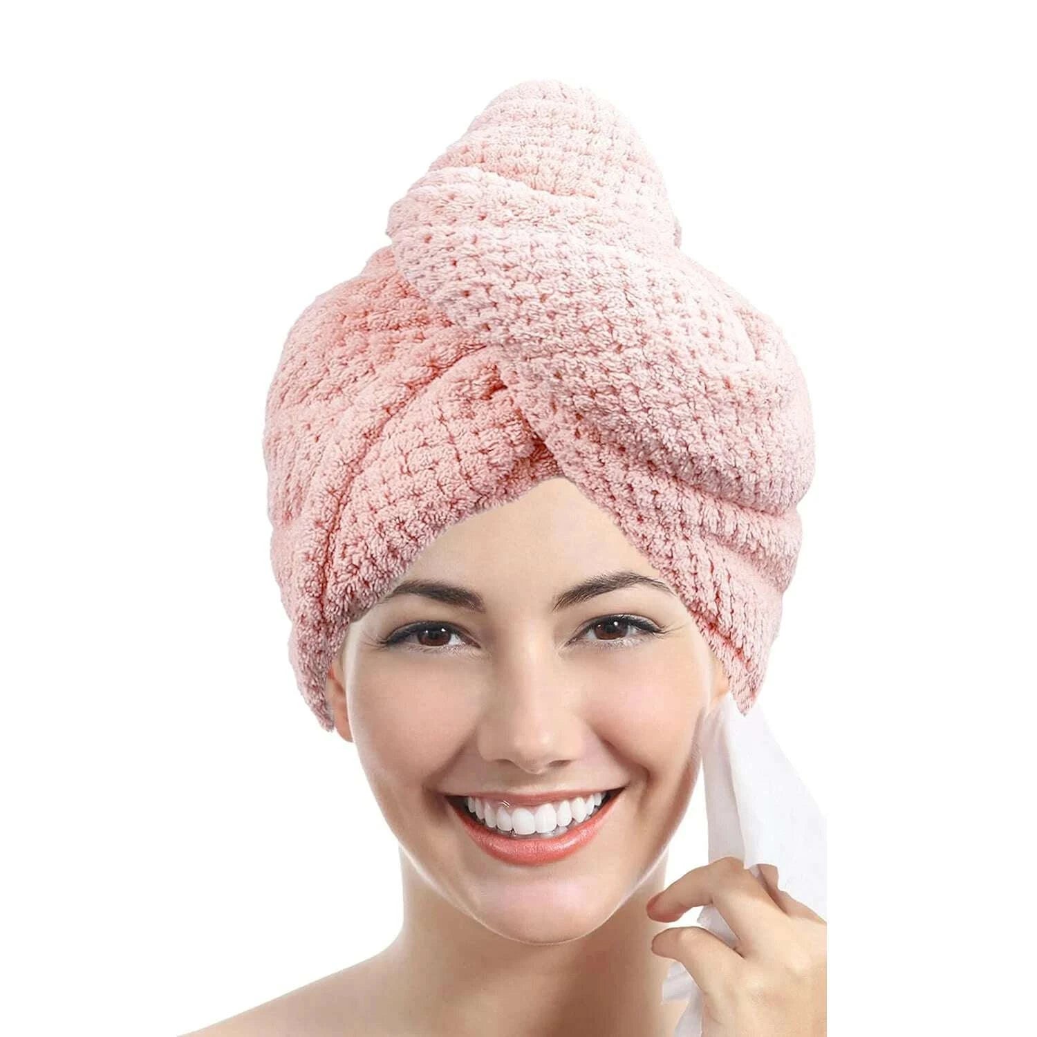 solid-color-hair-towel-textured-dry-hair-cap-98-x-255-absorbent-hair-towel-wrap-for-button-down-womenkimludkimlud-35562634