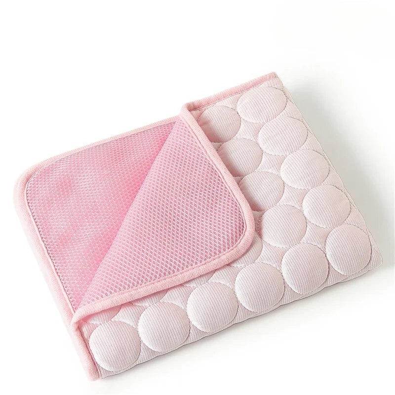 Dog Mat Cooling Summer Pad For Dogs Cat Blanket Sofa Breathable Pet Bed Washable For Small Medium Large Dogs