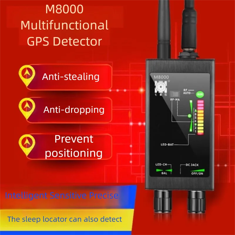 Techno Detector Anti Spy Wireless Camera RF GPS — Black | KIMLUD