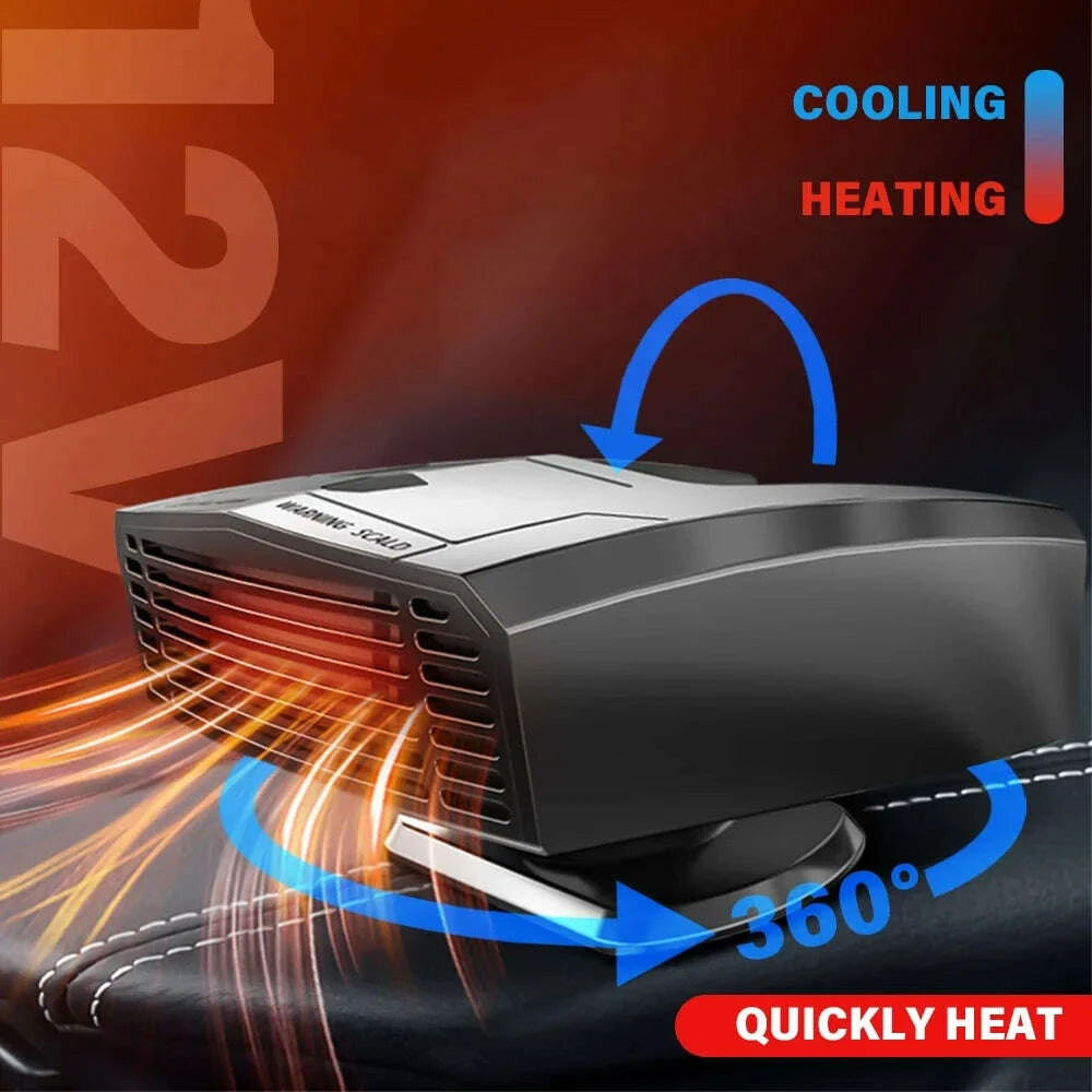 KIMLUD, Car Heater 12V 2 in 1 Cooling Portable Powerful Car Heater 360 Degree Rotation Car Windshield Defroster for Car Auto Accessories, KIMLUD Womens Clothes