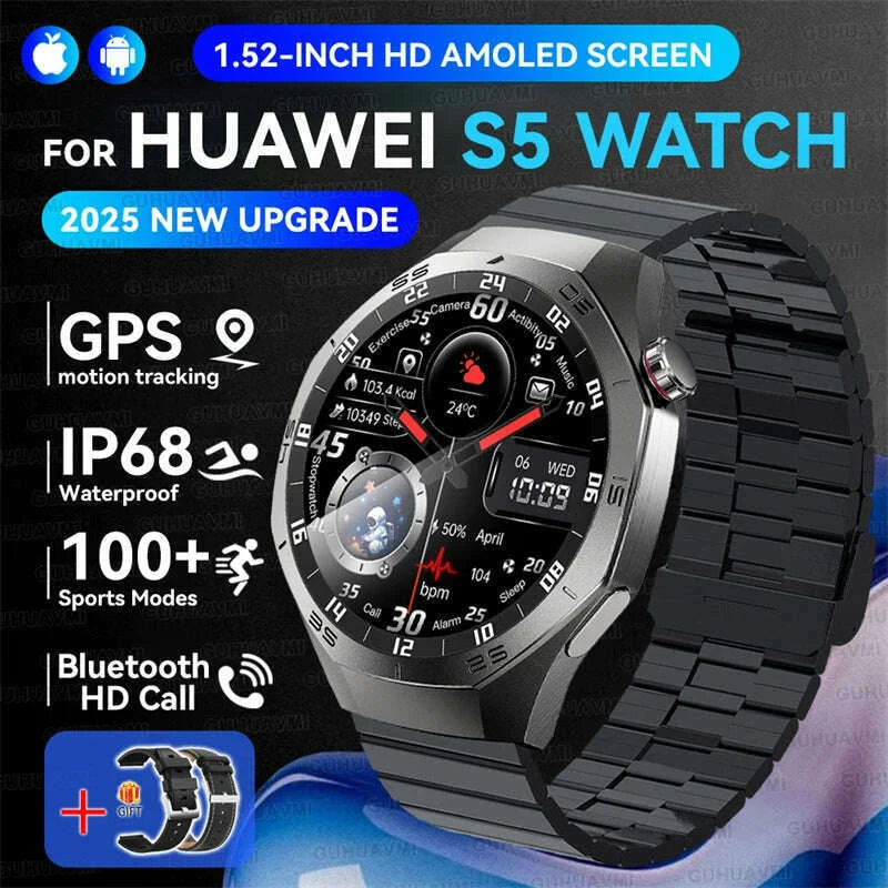 2025new-guhuavmi-gt5-pro-smart-watch-men-hd-amoled-screen-gps-motion-trajectory-heartrate-bluetooth-call-152-smartwatch-ip68kimlud-womens-fashion-34609114