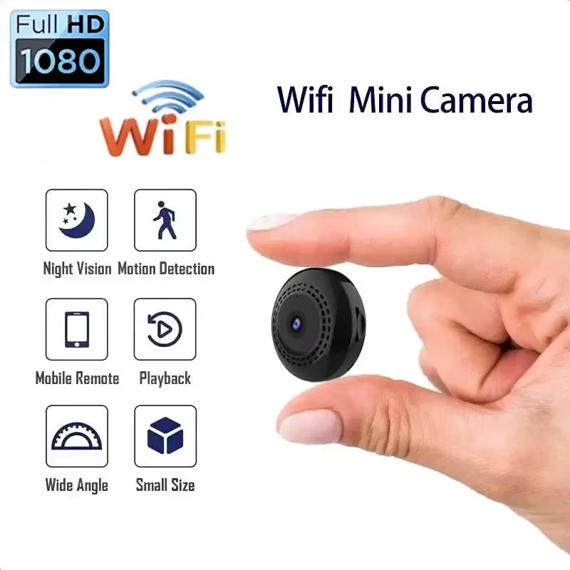 1080P WiFi Mini Wireless Camera Indoor Tiny Camera Without Light Motion Detection Ultra Small Home Surveillance Battery Camera