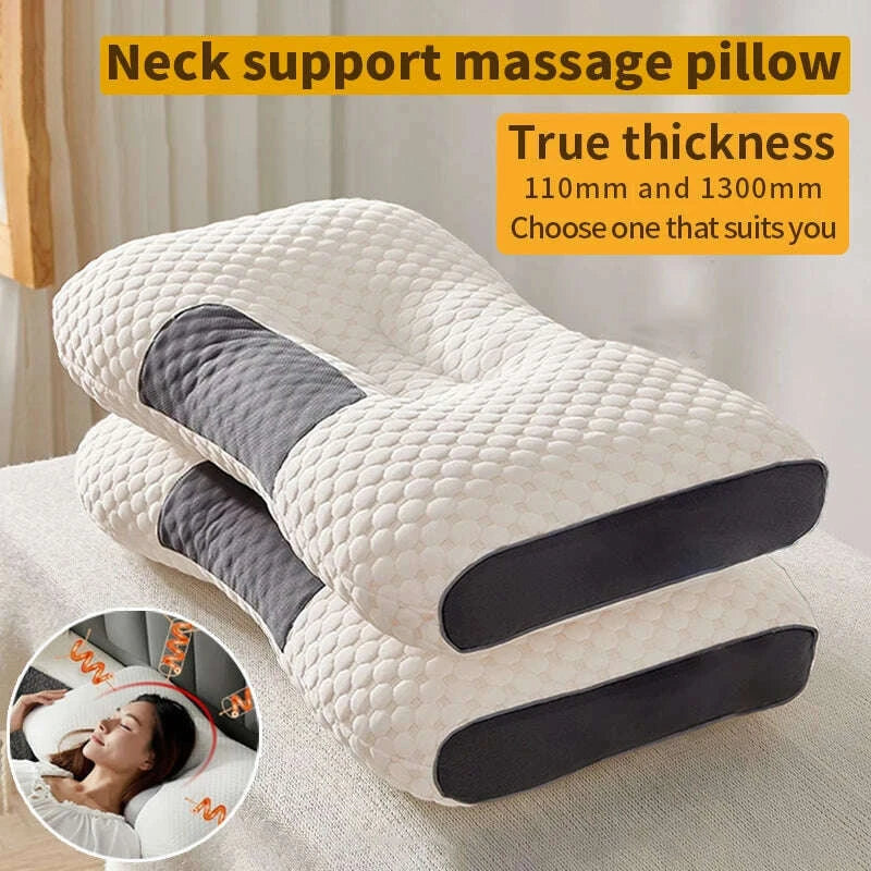 neck-pillow-help-sleep-and-protect-the-neck-cervical-orthopedic-household-soybean-fiber-spa-massage-pillow-for-sleeping-newkimlud-womens-fashion-34613448