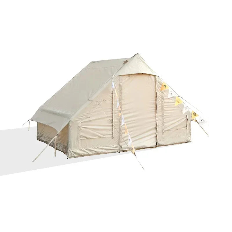 Outdoor Camping Complete Set Large Inflatable Tents for New Material of Equipment for Sun Protection Outdoor Overnight Shelter