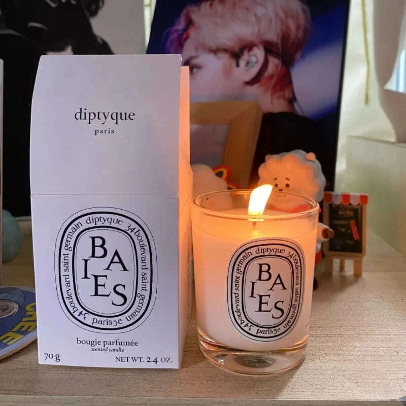 KIMLUD, 70g Classic Baies Aromatherapy Candle Natural Plant Essential Oil Mini Amber Scented Candle Home Fragrance Decor Christmas Gift, KIMLUD Womens Clothes