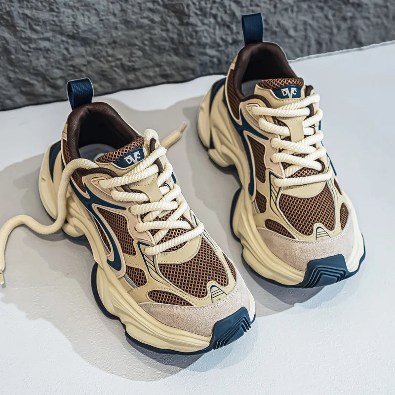 Men's Casual Shoes – Breathable Mesh Upper – Height-Increasing Sole | KIMLUD