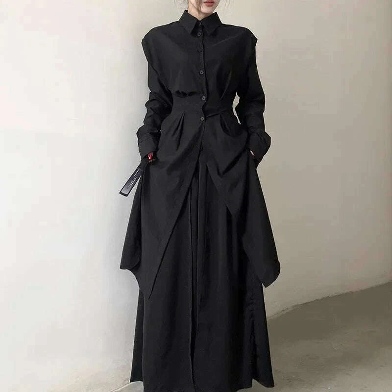 long-waist-cinched-coat-shirt-for-men-and-women-straight-leg-pants-slimming-long-shirt-dress-by-none-ae-stock-in-mainland-chinkimlud-womens-fashion-34602248