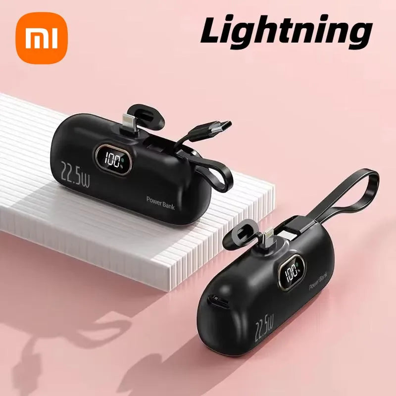 Xiaomi Mijia 30000mAh Mini Portable Power Bank Capsule Mobile Power Supply Emergency External Battery Fast Charger For iPhone 16