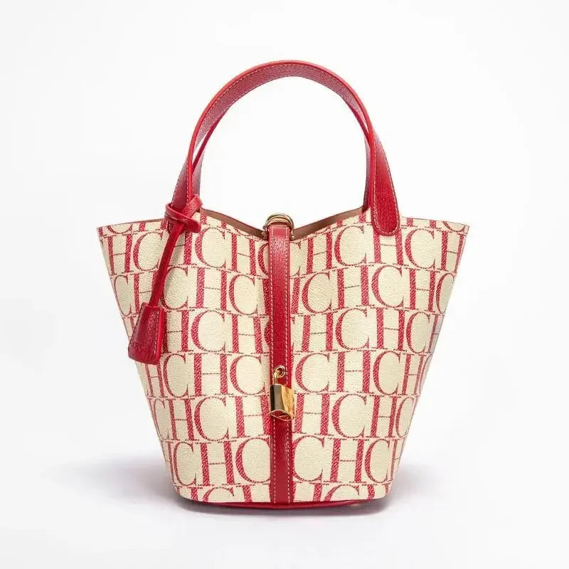 PVC Handbag Large-Capacity Commuter Travel — Beige | KIMLUD