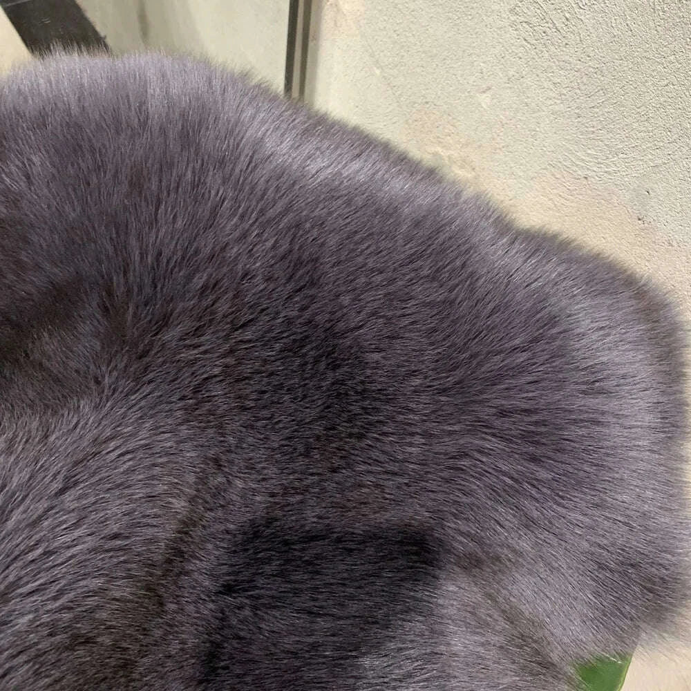 KIMLUD, #2024 New Fur Coats Women Real Fox Fur Coat Long Sleeve Luxury Natural Fox Cloth Turn Down Collar 2023052, KIMLUD Womens Clothes