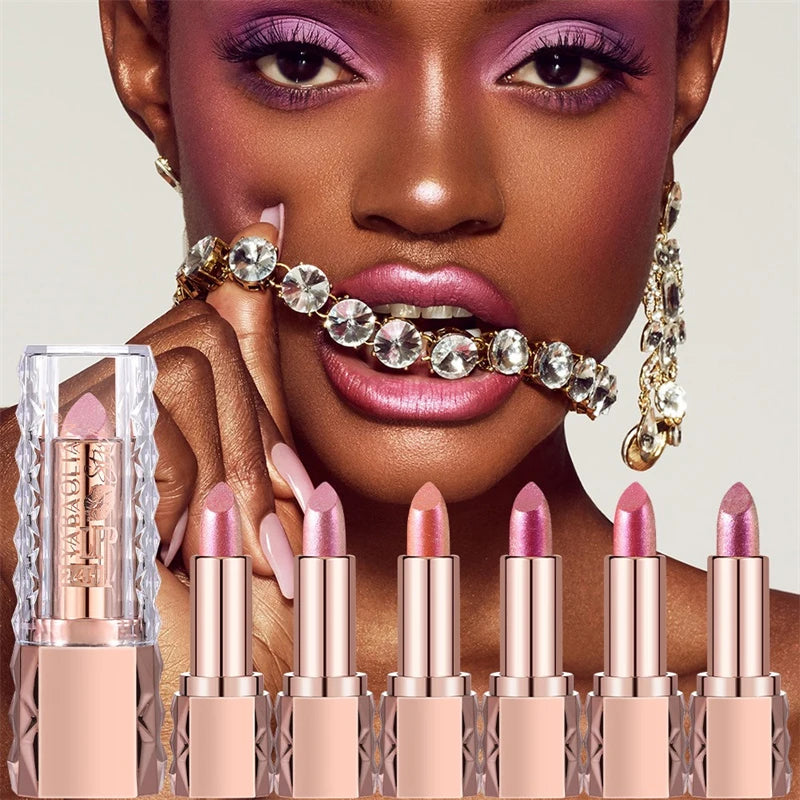 Lipstick – Metallic Glitter – Lipstick – Pink | KIMLUD