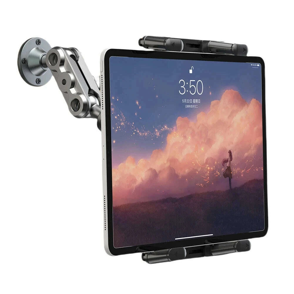heavy-duty-tablet-holder-wear-resist-aluminum-drill-base-phone-rack-360-degree-rotable-car-dashboard-phone-mount-for-home-officekimlud-womens-fashion-34626852