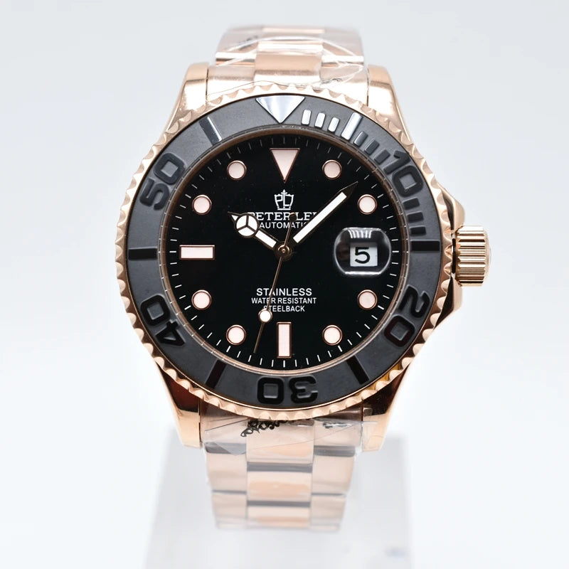 Luxury Brands Mechanical Watches For Man 3ATM Waterproof Men's Watch Stainless Steel Oyster Automatic Gold Male Dive Watch Gifts