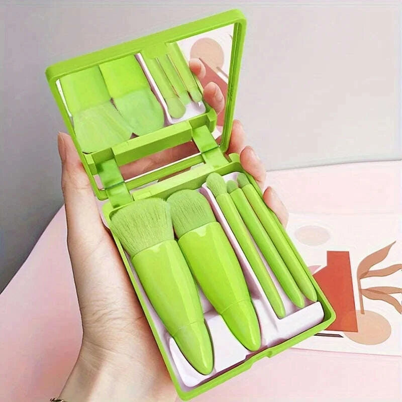 5pcs-portable-makeup-brush-set-with-mirror---foldable-travel-kit-,mini-makeup-brush-set-travel-makeup-brush-set-kimlud-kimlud-33922006