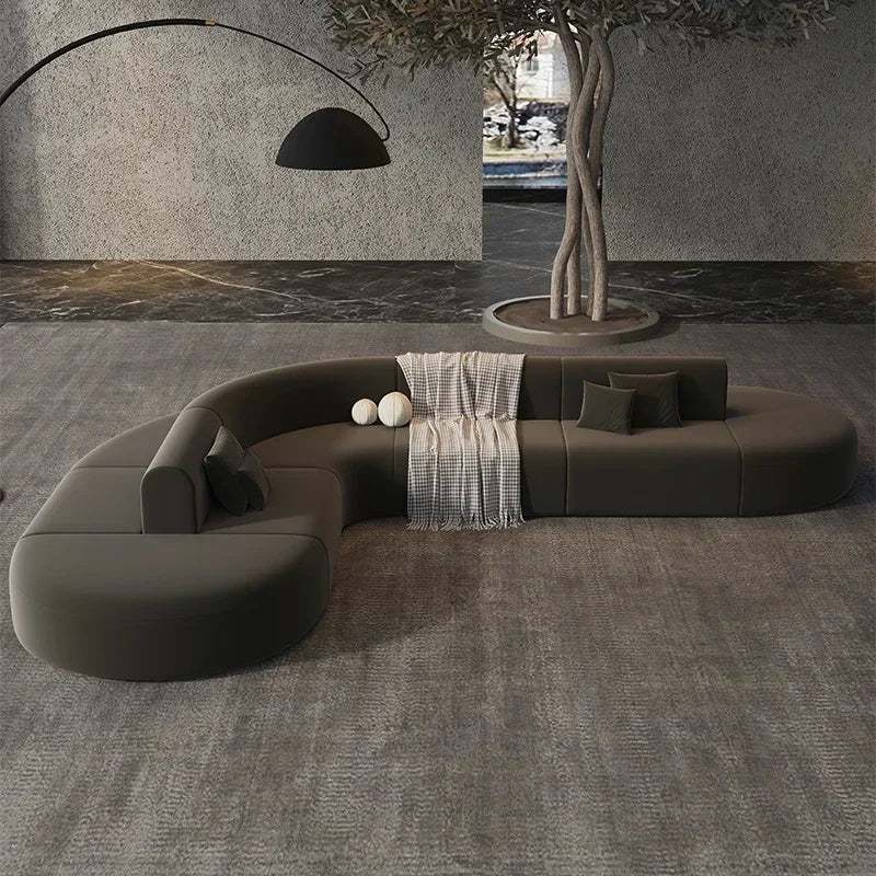 Wood Nordic European Sofa Large Lounge Design — White | KIMLUD