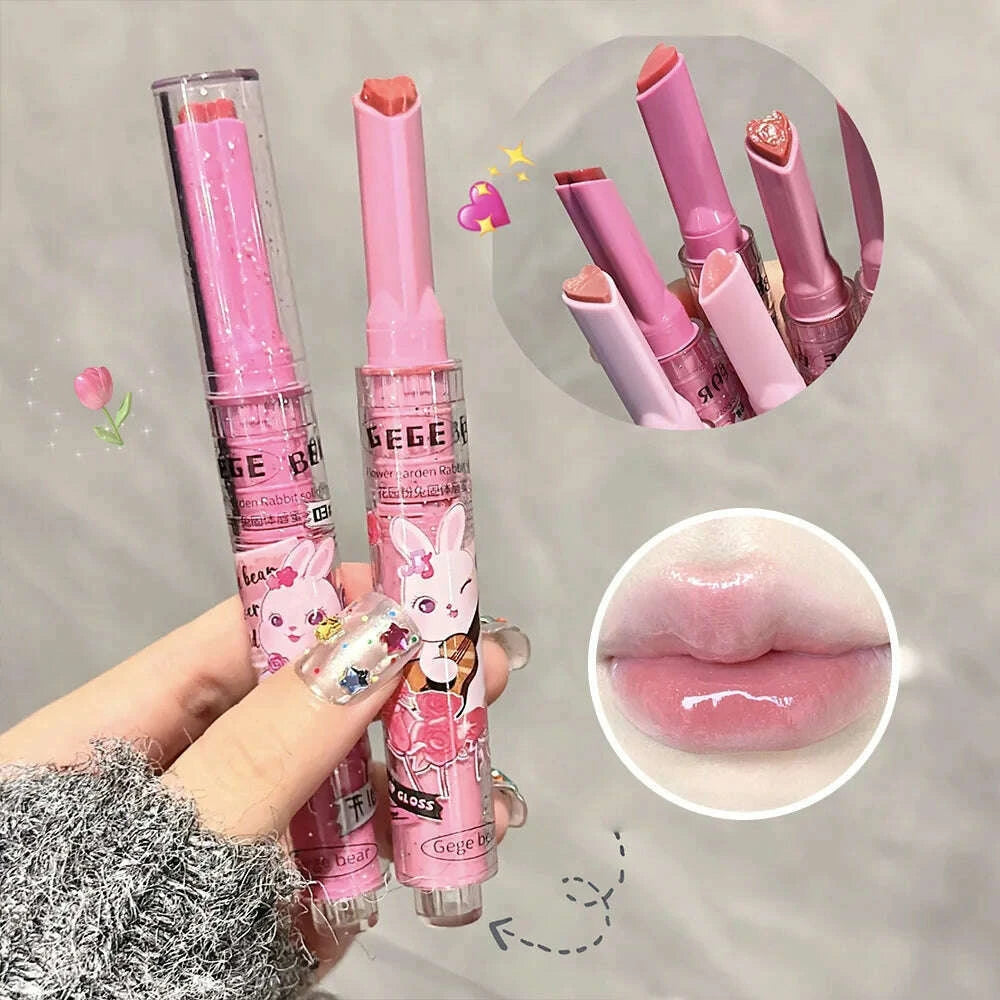 gege-bear-garden-pink-rabbit-solid-lip-gloss-moisturizing-watery-colored-lip-balm-long-lasting-and-tender-lip-balm-kimlud-kimlud-33921887