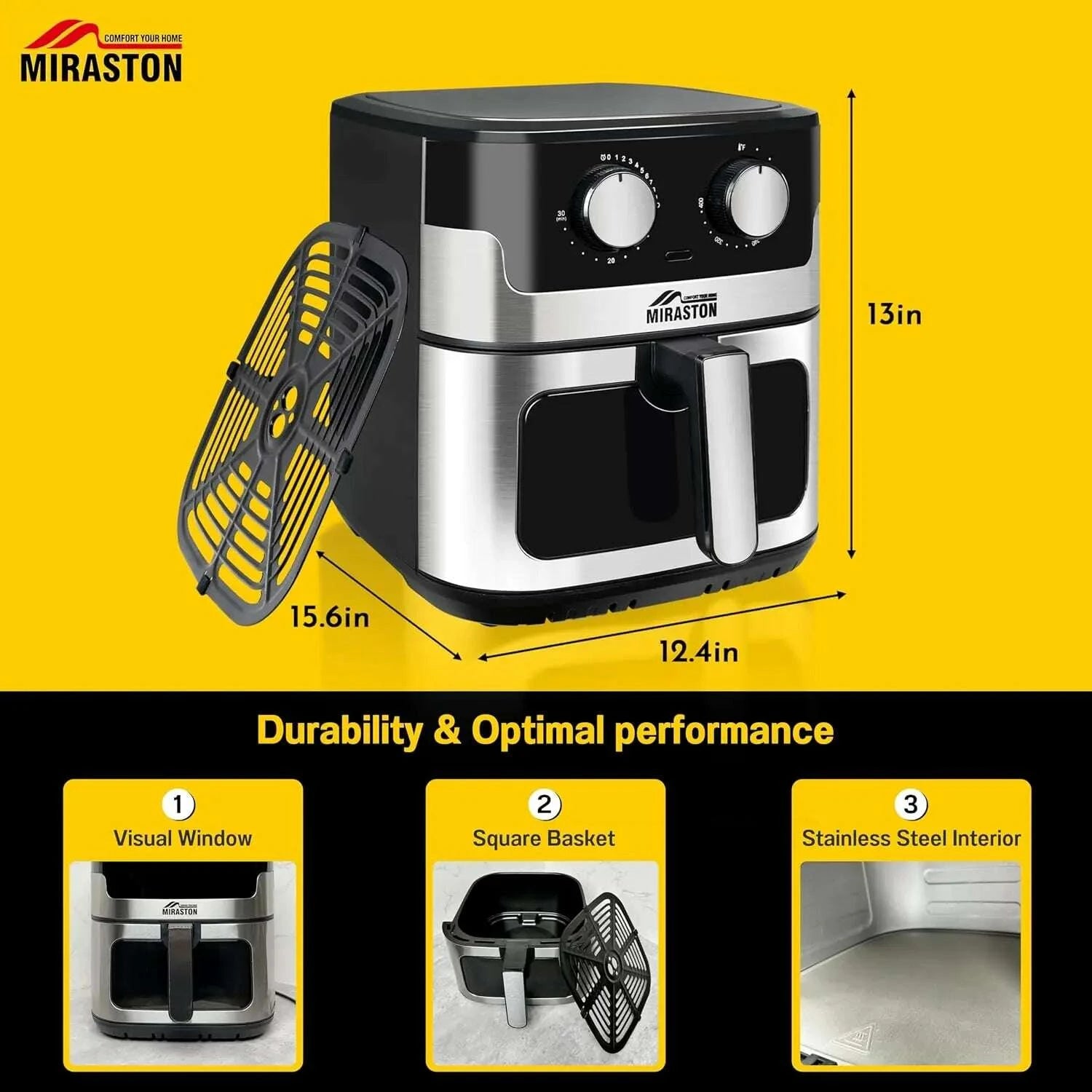 85qt-air-fryer-upgraded-family-size-capacity-visual-window-square-basket-dials-stainless-steel-air-fryers-reheat-leftoverskimludkimlud-35578658