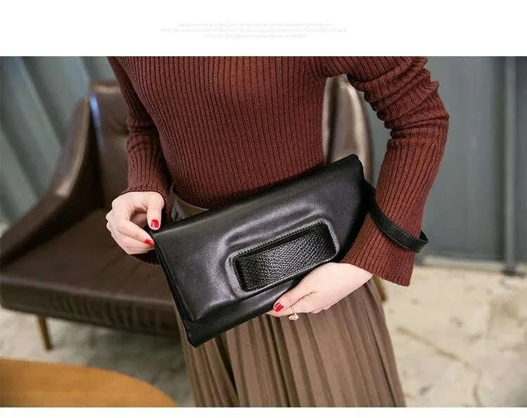 KIMLUD, Designer bag clutch party purse bag genuine leather women large big dumplings crimping pillow bag pouch Cloud Bags, KIMLUD Womens Clothes