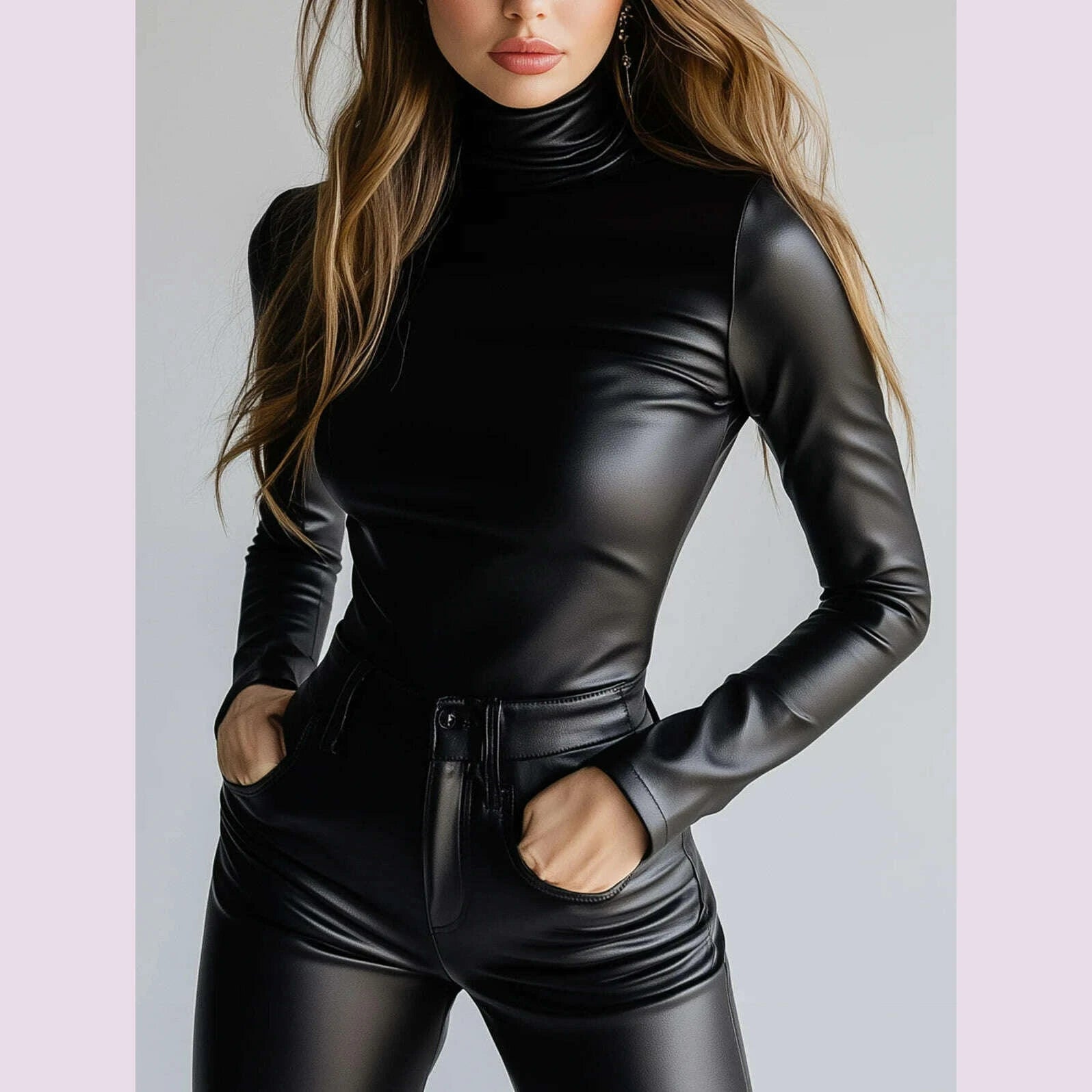 women-pu-leather-t-shirt-turtleneck-long-sleeve-skinny-solid-high-street-gothic-casual-tee-tops-2025-solid-streetwear-topskimlud-womens-fashion-34628019