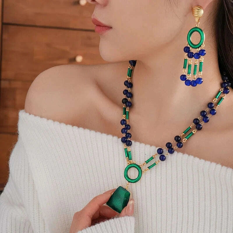 three-pieces-vintage-drop-oil-jewelry-set-silver-needle-bamboo-knot-tassel-earrings-light-luxury-exaggerated-necklace-sets-women-kimlud-kimlud-33913715