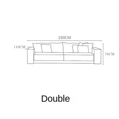 Modular Nordic Sofa Reclining Lounge — Beige | KIMLUD