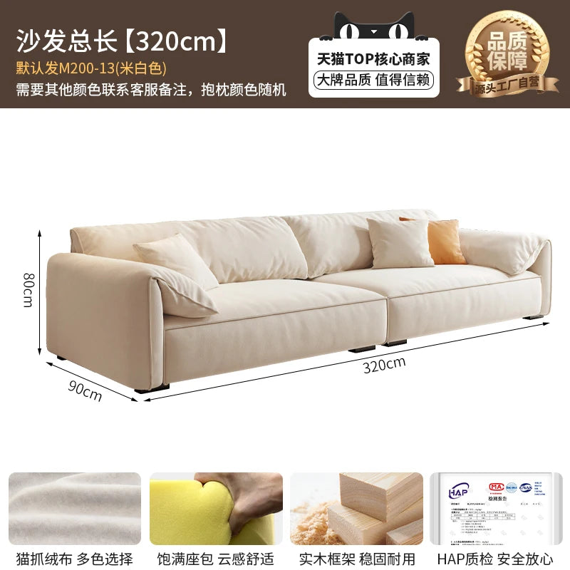 Longer Designer Armrest Sofa Pillows Luxury European Living Room Lounge Sofa Lazy Modular Nordic Woonkamer Banken Home Furniture