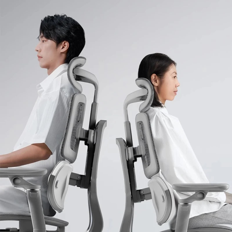 Mesh Executive Office Chair Ergonomic Adjustable — Cool Gray | KIMLUD