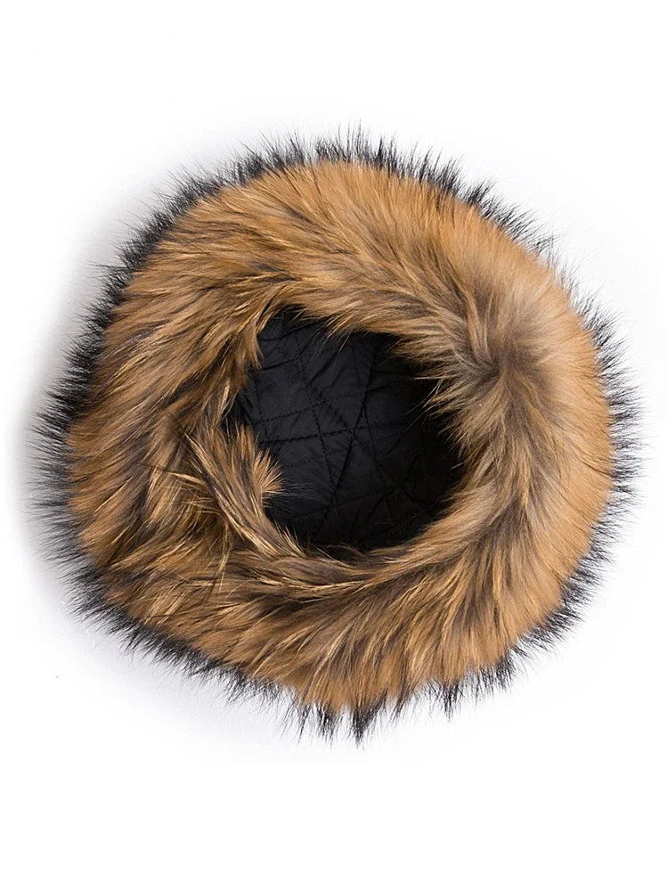 2024 Unisex Real Fox Fur Beanies Hat Mongolian Hat Unique Process Fox Tail Design Luxury Winter Warm Hats For Fashion Bomber Hat