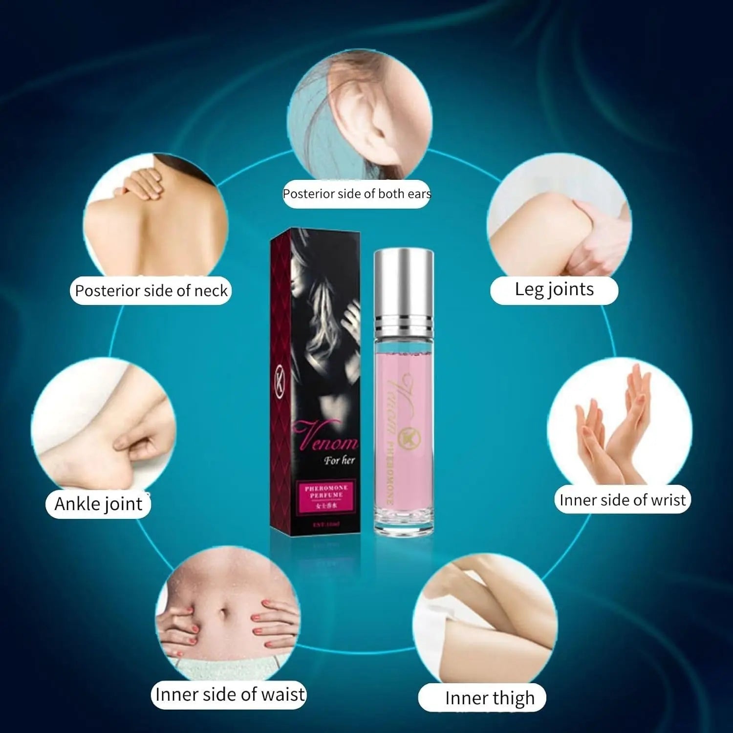 Floral Pheromone Longlasting Roll-On Perfume — Clear | KIMLUD
