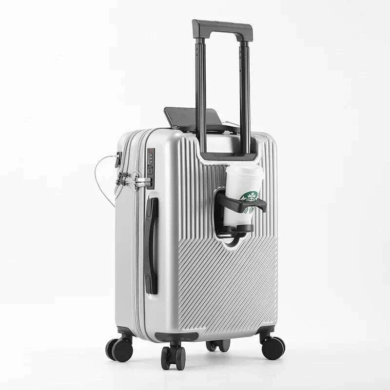 front-opening-pocket-suitcase-travel-rolling-luggage-aluminum-alloy-trolley-abspc-case-bag-with-spinner-wheel-usb-charging-portkimlud-womens-fashion-34613042