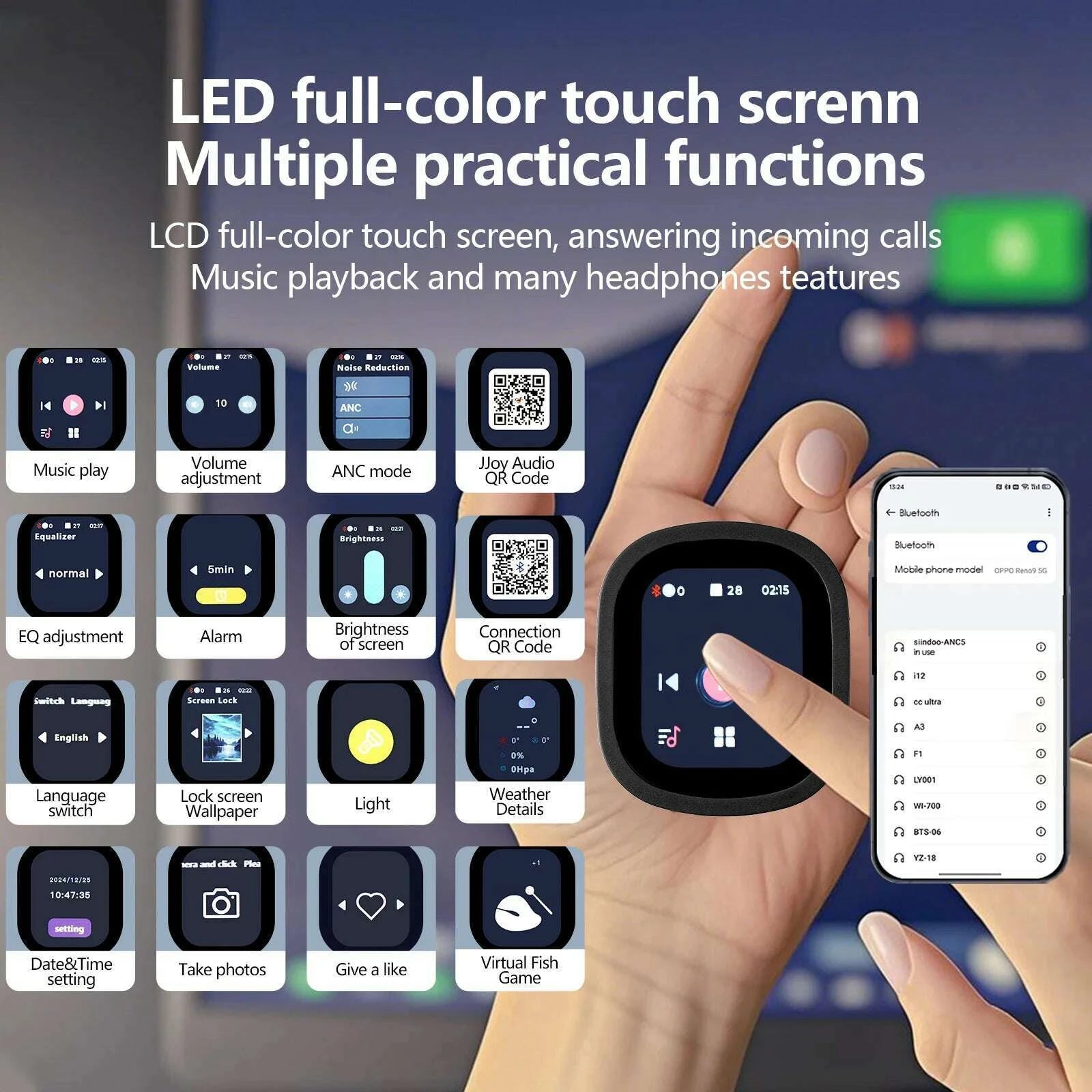 siindoo-jh-anc930plus-active-noise-cancelling-headphones-hybrid-wireless-headphone-with-multi-magnetic-touch-control-led-screenkimlud-womens-fashion-34628885