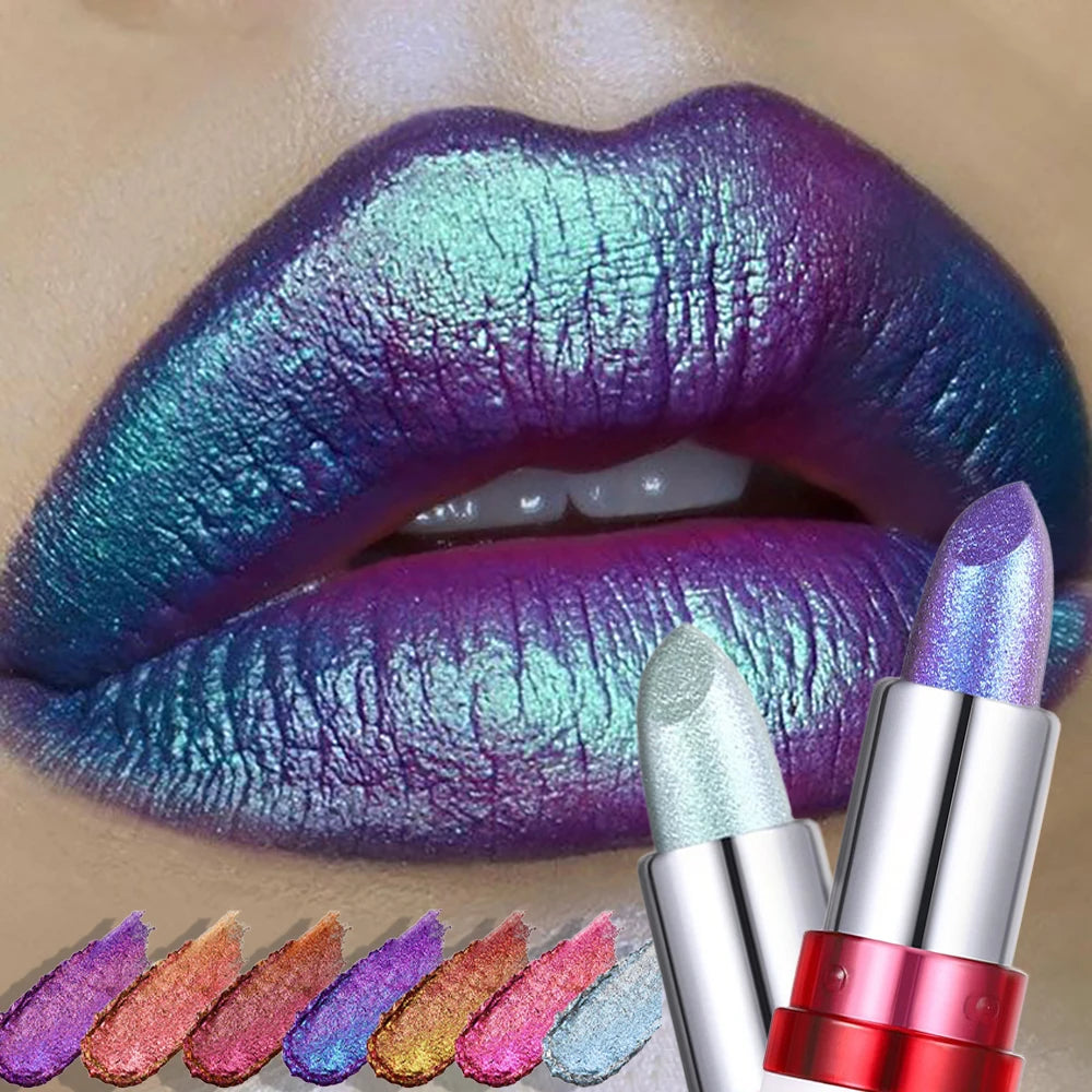 Lipstick – Color-Changing – Metallic – Blue Purple | KIMLUD