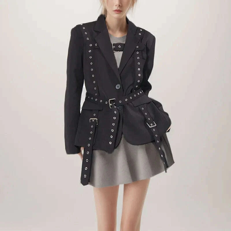 solid-color-high-end-coat-2025-spring-summer-new-trend-rivet-waist-tied-long-sleeve-mid-length-draped-small-blazer-for-womenkimlud-womens-fashion-34621528