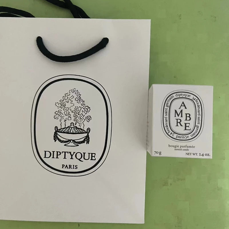 70g Classic Baies Aromatherapy Candle Natural Plant Essential Oil Mini Amber Scented Candle Home Fragrance Decor Christmas Gift