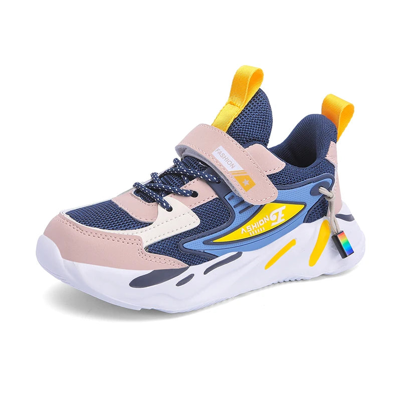 Children Boys Mesh Sports Running Shoes Breathable Non-slip For Girls Casual Running Walking Kid's Sneakers
