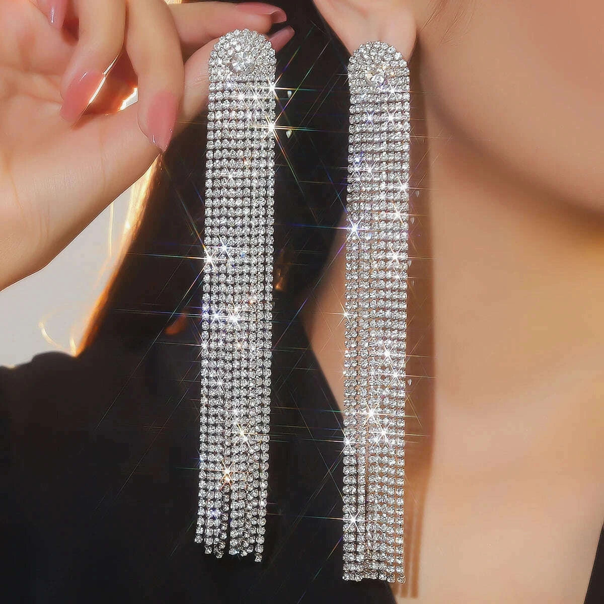 silver-rhinestones-earrings-for-women-sparkly-long-linear-dangle-earrings-dangle-tassels-statement-earrings-bridal-weddingkimlud-womens-fashion-34624777