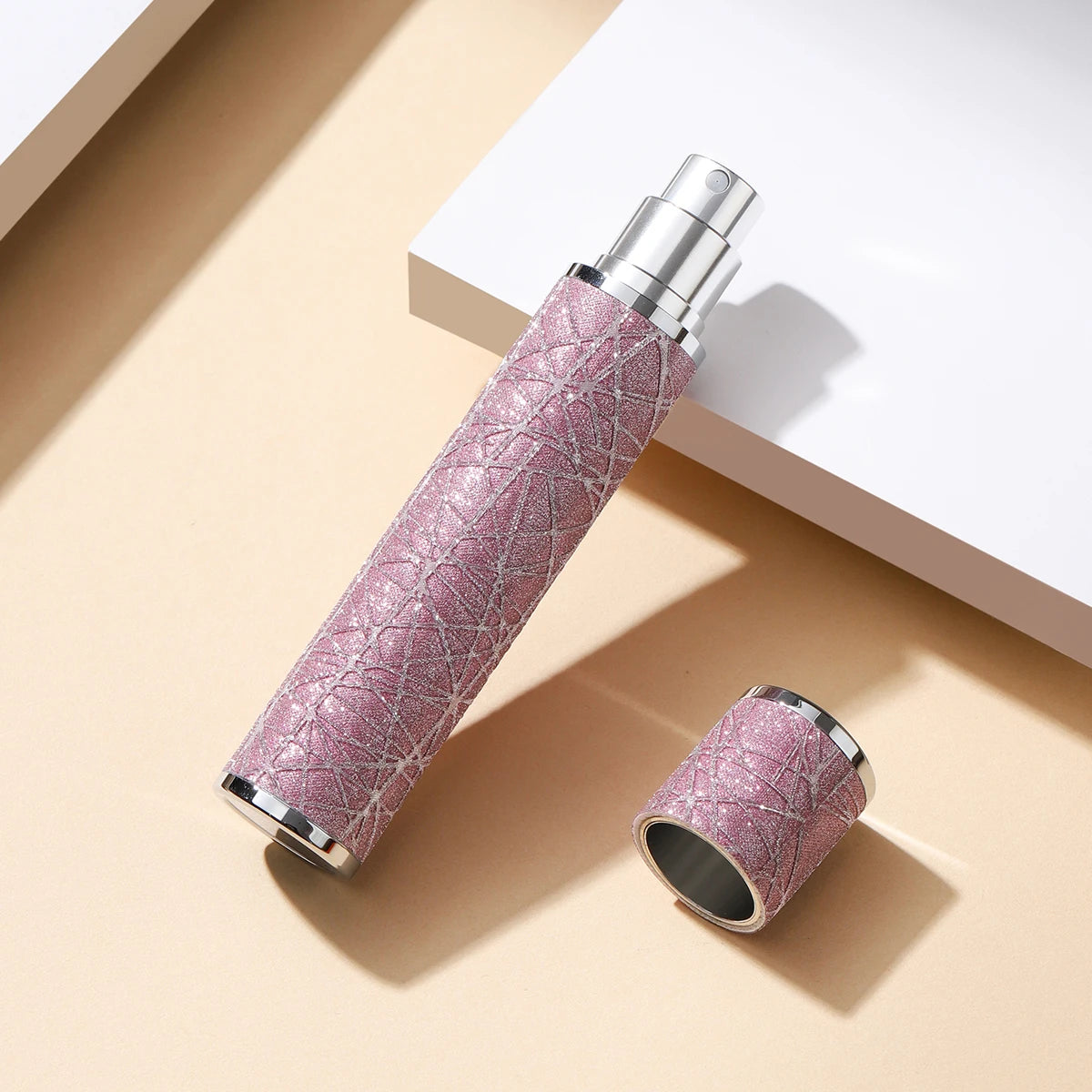 5ml Leather Perfume Atomizer Portable Liquid Cosmetics Containers Traveling Mini Perfume Refillable Bottles Empty Spray