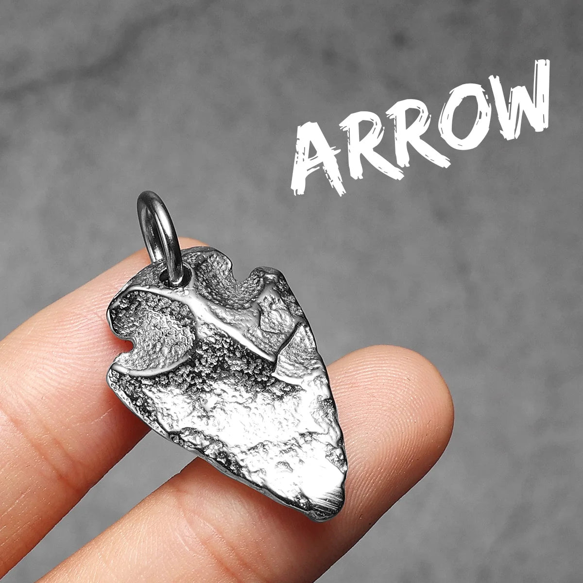 Meteorite Spearhead Men Necklaces With Pendant Stainless Steel Jewelry For Male Women Punk Hip Hop Accessories Gifts Wholesale
