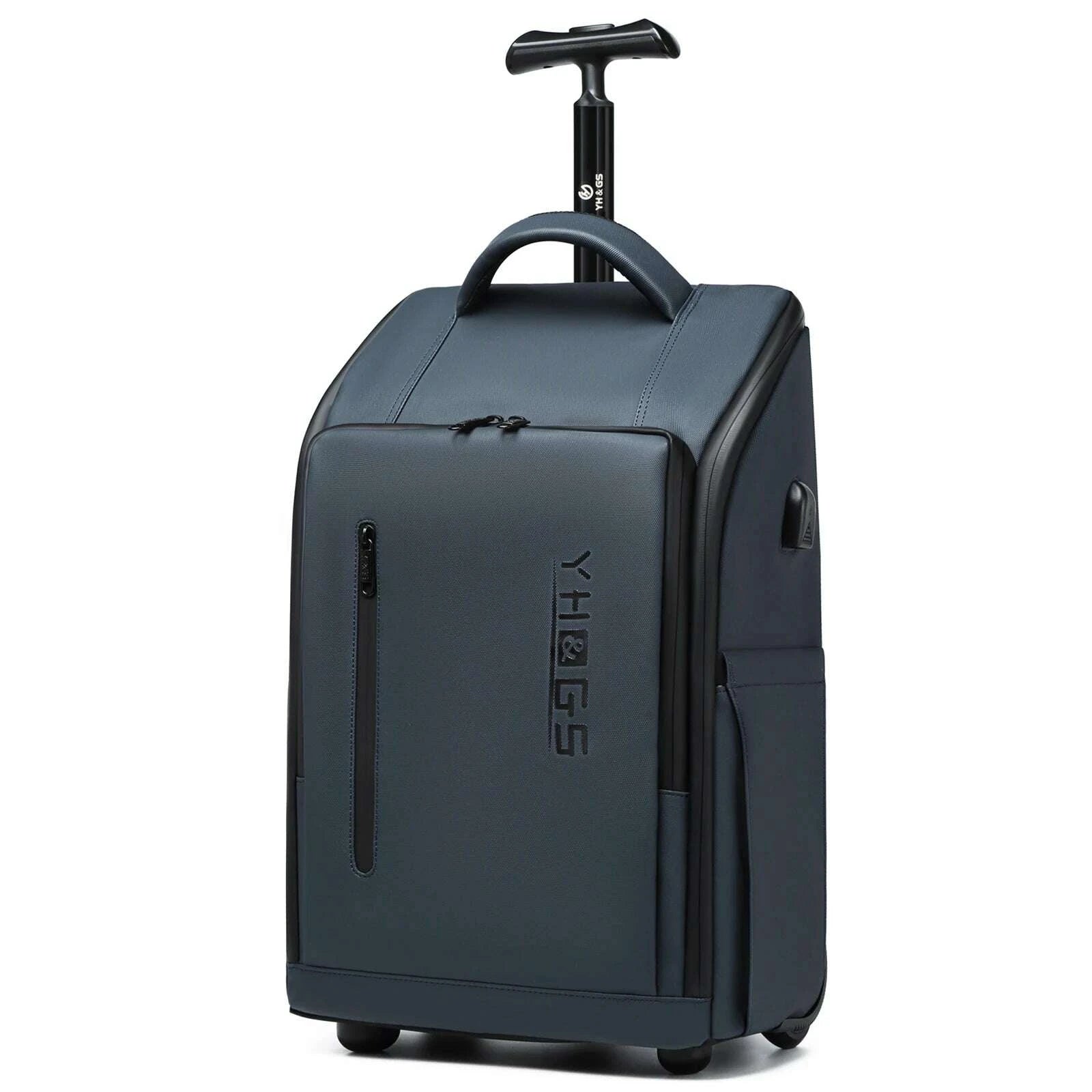 KIMLUD, RUCYEN Rolling Backpack 15.6in Laptop Water Resistant Large Capacity Travel Luggage Wheeled Backpack with USB Shoulders Luggage, KIMLUD Womens Clothes