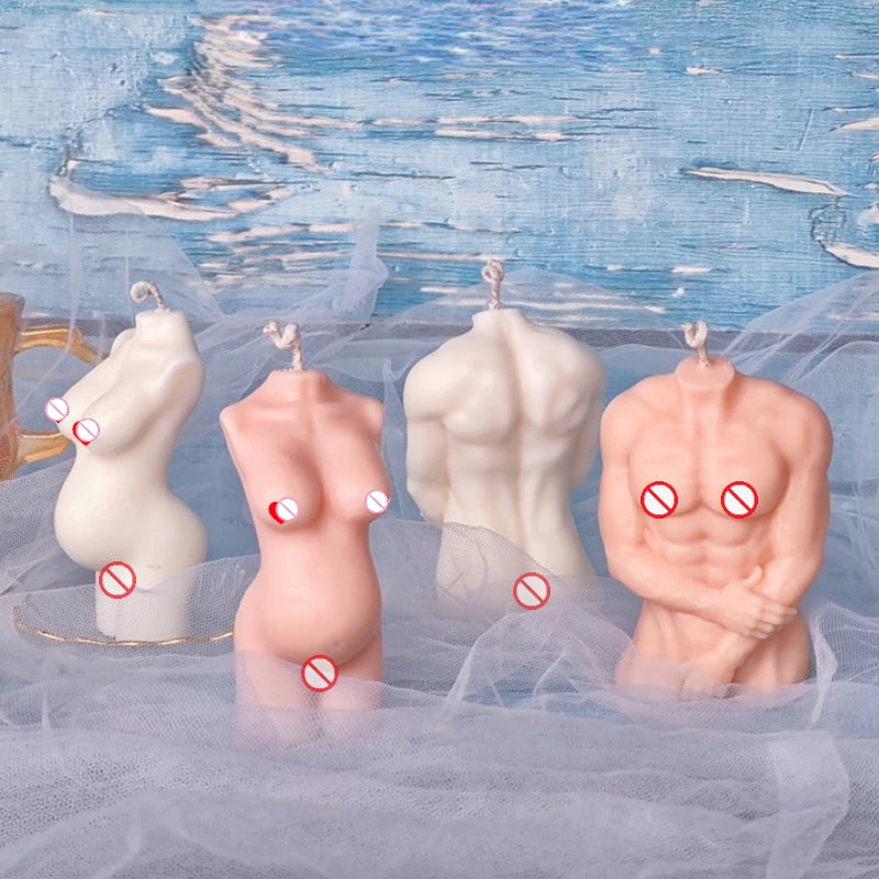 KIMLUD, Large Silicone Human Body Candle Mold Beauty Portrait Sexy Gypsum Resin Drop Glue Soap Chocolate Mould Soft Easy Demoulding, KIMLUD Womens Clothes