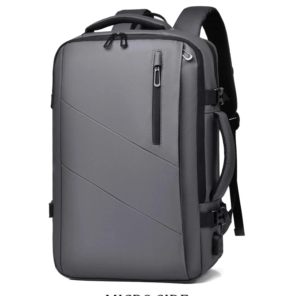 Mens Business Laptop Backpack Large Capacity Expandable Backpack Waterproof USB Travel backpacks men camping Mochaila