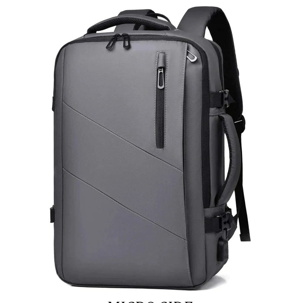 KIMLUD, Mens Business Laptop Backpack Large Capacity Expandable Backpack Waterproof USB Travel backpacks men camping Mochaila, KIMLUD Womens Clothes