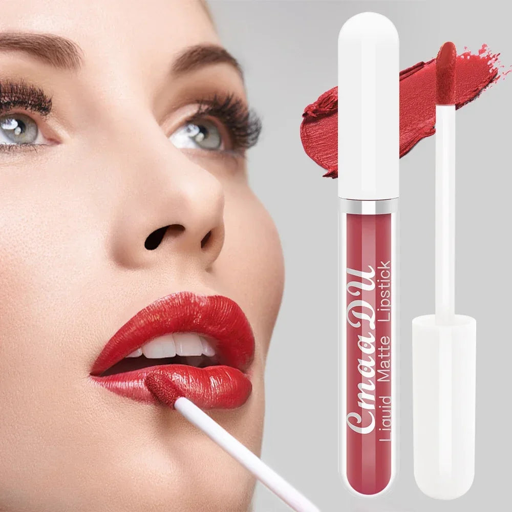 Velvet Liquid Lipstick - Waterproof Matte - Liquid Lipstick - Brown Nude | KIMLUD