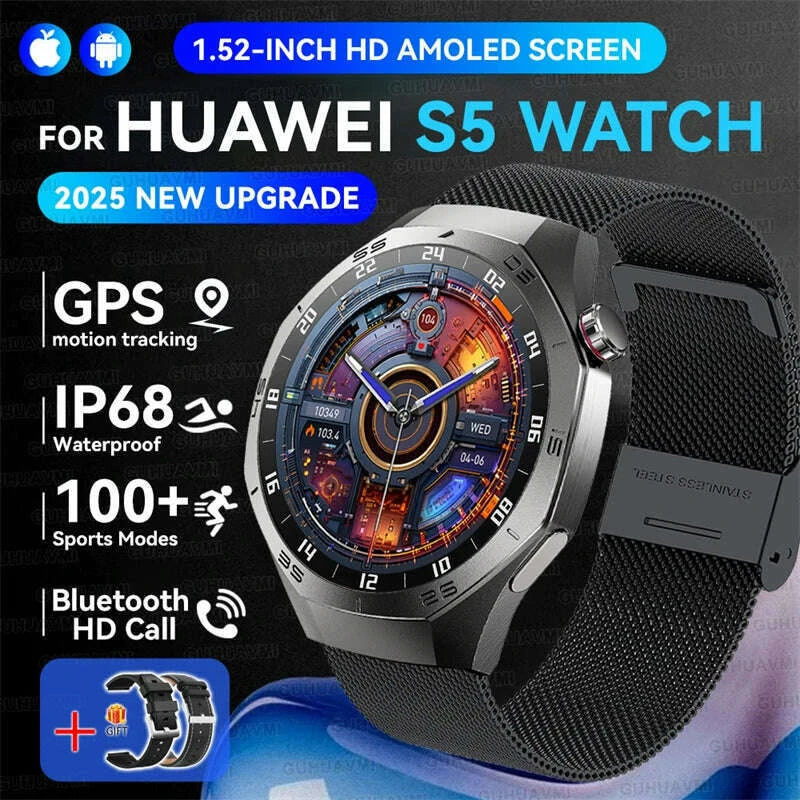 2025new-guhuavmi-gt5-pro-smart-watch-men-hd-amoled-screen-gps-motion-trajectory-heartrate-bluetooth-call-152-smartwatch-ip68kimlud-womens-fashion-34609109